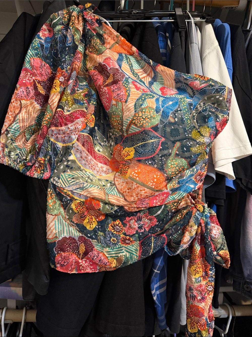 Amanda uprichard one shoulder top small